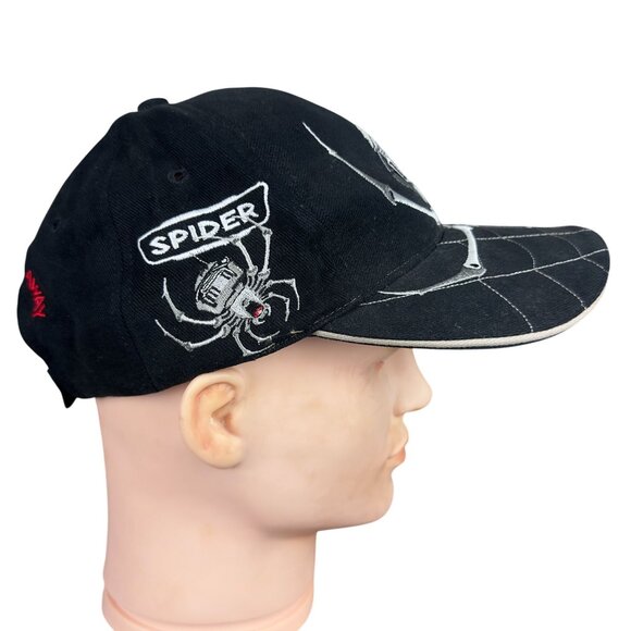 Spiderwire Fishing Hat Ball Embroidered Baseball Cap Men Black  Adjustable Strap - Picture 6 of 12